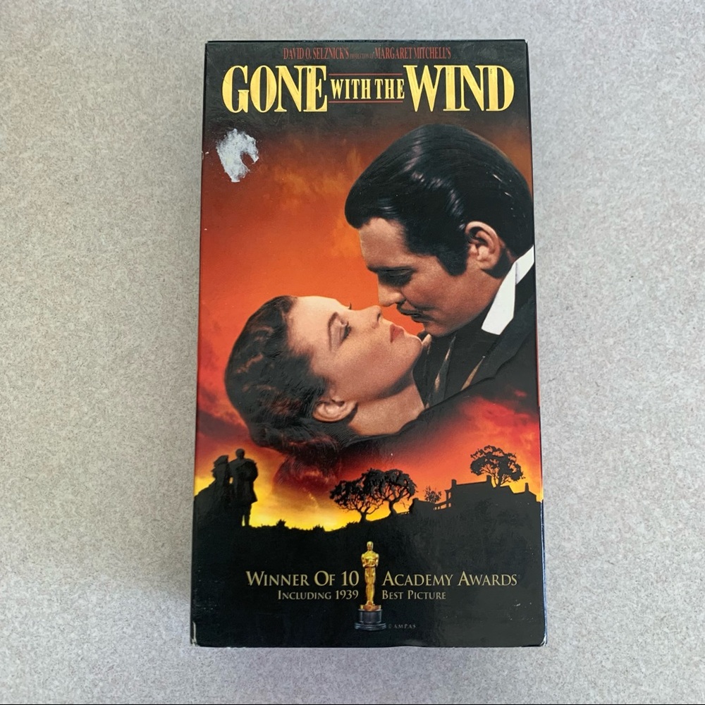Gone With the Wind Color VHS Tape // 2Part Box Set Movie // MGM